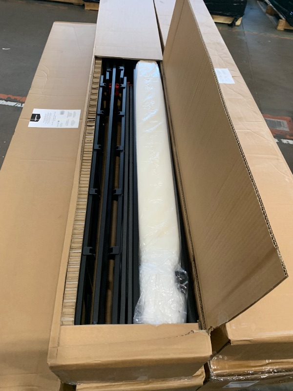 Photo 1 of Amazon Basics Smart Box Spring Bed Base, 7-Inch Height Mattress Foundation, Tool-Free Easy Assembly, King, 79"L x 75.5"W x 7"H, White