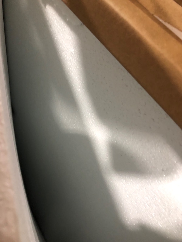 Photo 1 of [Tempered Glass] 46" x 55" Glass Chair Mat, Heavy Duty Hard Floor Mat with Round Corner and Polished Edge, Office Chair Mat for Carpet Office Home Hardwood Floor Desk