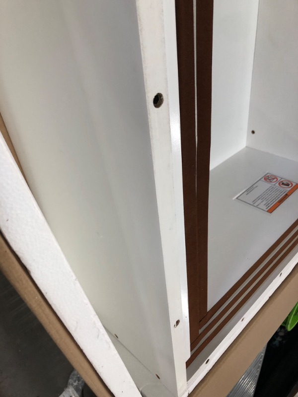 Photo 1 of **HAS SOME MINRO SCUFF**SAFI, Southampton Murphy Bed Chest Queen with 6" Mattress, Storage Drawer & Built-in USB Charger, White