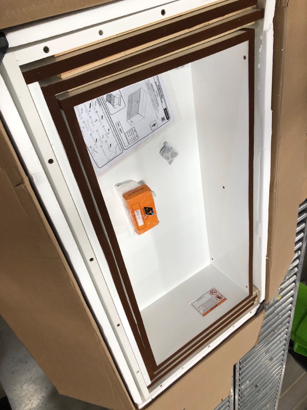 Photo 1 of **HAS SOME MINRO SCUFF**SAFI, Southampton Murphy Bed Chest Queen with 6" Mattress, Storage Drawer & Built-in USB Charger, White