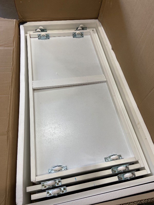 Photo 1 of **HAS SOME MINRO SCUFF**SAFI, Southampton Murphy Bed Chest Queen with 6" Mattress, Storage Drawer & Built-in USB Charger, White