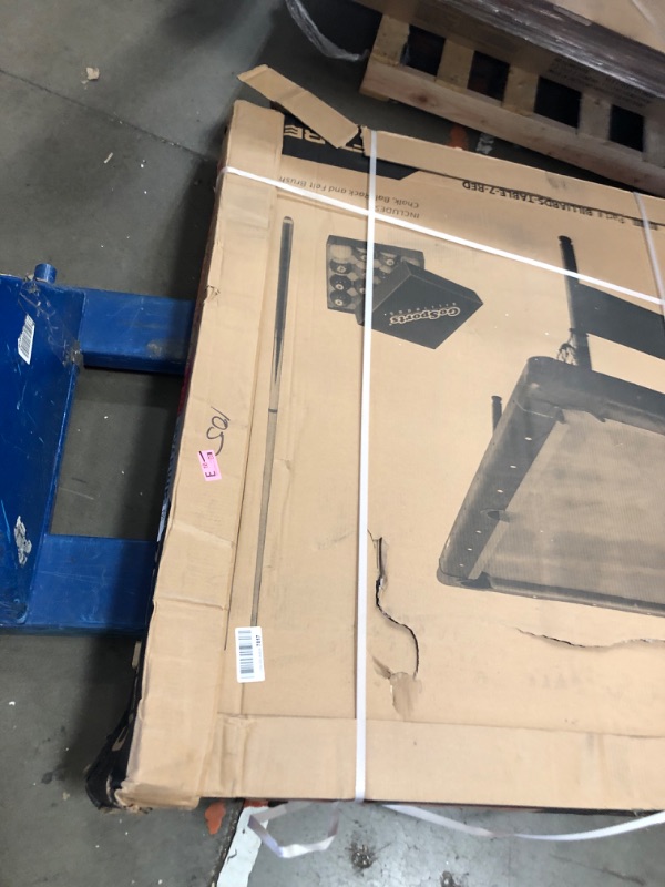 Photo 1 of sealed**
GoSports 6 ft or 7 ft Billiards Table - Portable Pool Table - Includes Full Set of Balls, 2 Cue Sticks, Chalk, and Felt Brush; Choose Your Size and Color