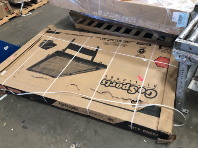 Photo 1 of sealed**
GoSports 6 ft or 7 ft Billiards Table - Portable Pool Table - Includes Full Set of Balls, 2 Cue Sticks, Chalk, and Felt Brush; Choose Your Size and Color