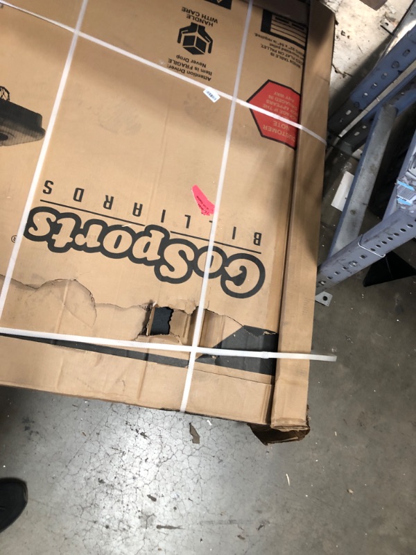 Photo 1 of sealed**
GoSports 6 ft or 7 ft Billiards Table - Portable Pool Table - Includes Full Set of Balls, 2 Cue Sticks, Chalk, and Felt Brush; Choose Your Size and Color