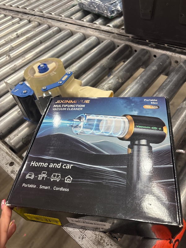 Photo 1 of **Parts Only** JIXINMIYUE Car Handheld Vacuum Cordless: Car Vacuum Cleaner with 16000Pa Ultra-Strong Suction, Brushless Motor & HEPA Filter - Lightweight Design for Drivers and Office Workers - Charcoal