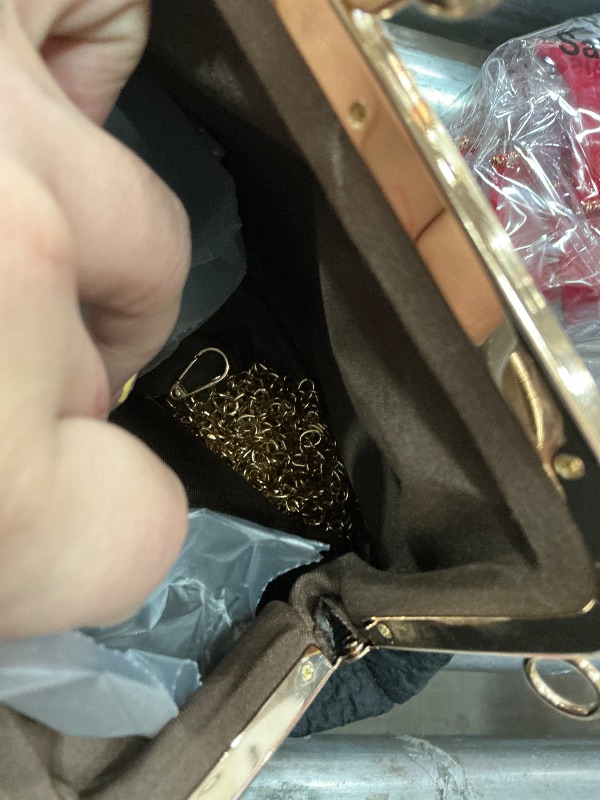 View 3 of *** CHECK PHOTO DIFFERENT***.    QWINEE Women's Faux Pearl Clutch Bag Flower Shape Small Crossbody Bag Evening Satchel Bag Tote Handbags Prom Bags Black One Size1063060309
