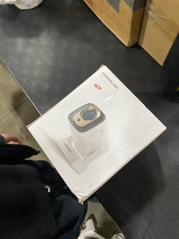 Photo 1 of ?Auto Focus&1080P?Magcubic Mini Smart Projector with 4K Support, Portable Projector with Wifi and Bluetooth, 5W Speaker, Built in Apps, Voice Control, Outdoor Movie Projector