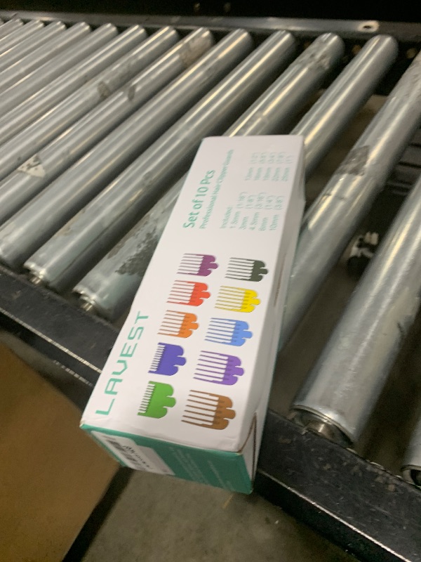 Photo 1 of 10 Professional Hair Clipper Guards Cutting Guides Compatible with Most Wahl Clippers with Organizer, Color Coded Clipper Combs Replacement - 1/16" to 1"