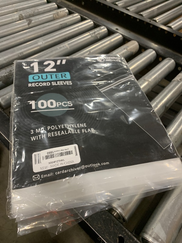 Photo 1 of 100 Pack 12 inch Vinyl Record Outer Sleeves - 3 Mil Polyethylene with Adhesive Flap | Archival-Safe Protection for LP Album Storage & Display, Gatefold Compatible, Acid-Free