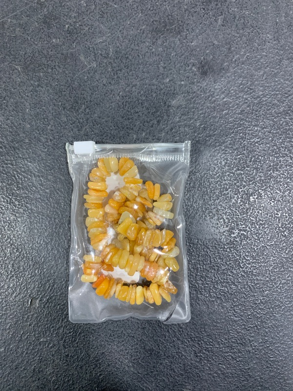 Photo 1 of 100pcs Natural Gem Stone Beads for Jewelry Making, 0.5 inch, Irregular Round, Loose Crystal Drilled Beads (Topaz)