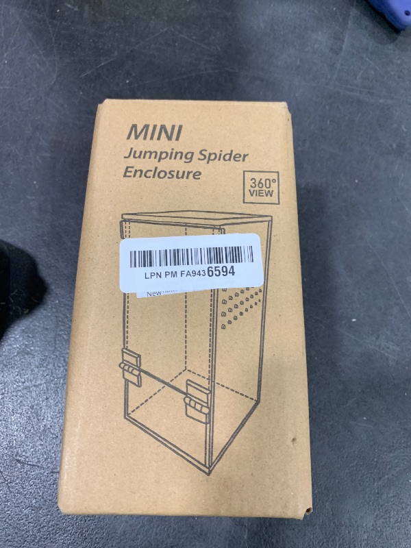 Photo 1 of Jumping Spider-Enclosure 3x3x6 Inch Mini Tarantula-Enclosure, Small Jumping Spider Accessories Terrarium, Acrylic Full Transparency Child Play Tortoise Enclosure, Bug Terrarium (Mini Magnetic)