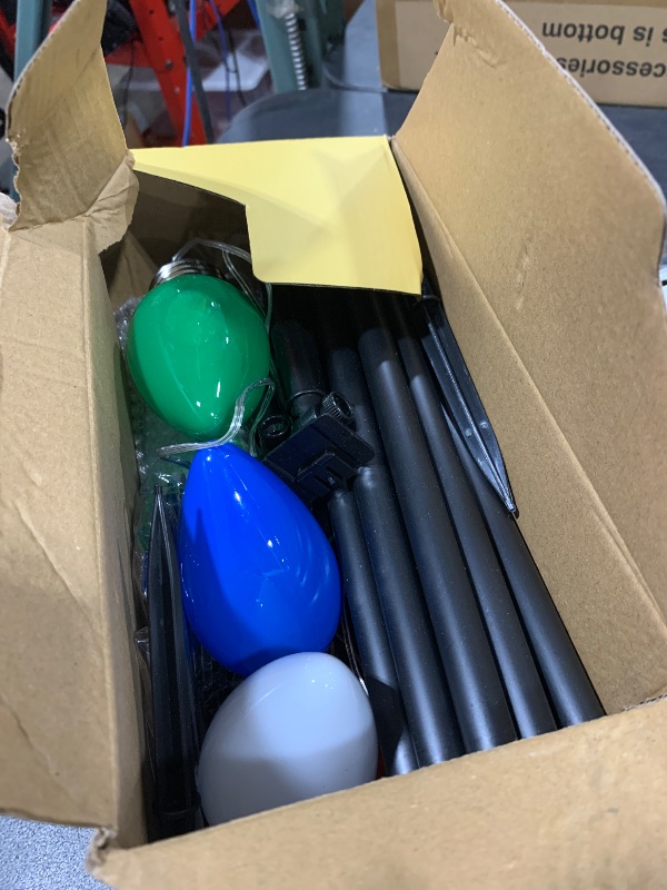 Photo 1 of 10 Pack Large C9 Christmas Decorations Outdoor Waterproof, Solar C9 Christmas Lights Outdoor with 2 Modes, Solar Pathway Lights for Outside Party Yard Lawn Patio Walkway Xmas Decoration (Multicolor)