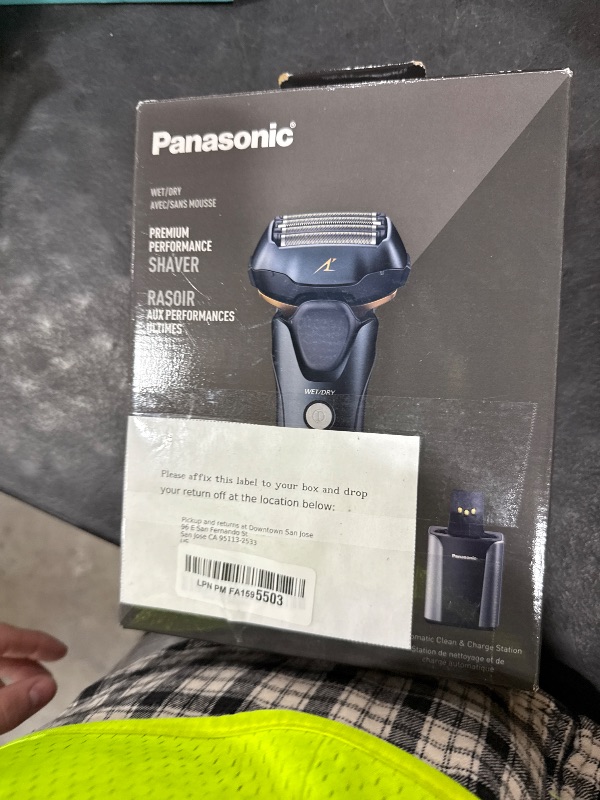 Photo 1 of Panasonic Electric Razor for Men, Electric Shaver for Men, ARC5 with Premium Automatic Cleaning and Charging Station, Wet Dry Shaver, Cordless Razor, with Pop-Up Trimmer ES-LV97-K, Black