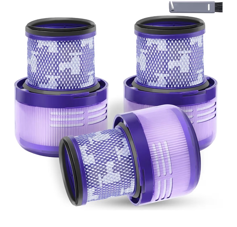 Photo 1 of 3 Packs V9 Filter Replacement Compatible with Dyson V9(SV57)?Digital Slim(SV57?SV18) Cordless Vacuum, Part No.970612-01 for Dyson Digital Slim Filter