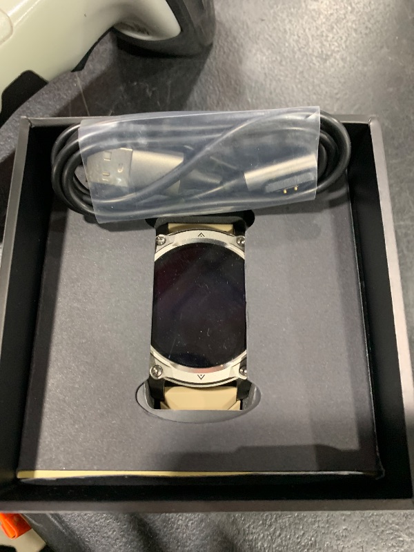 Photo 1 of Smart Watch for Men, with GPS, Offline Maps, Heart Rate, Blood Oxygen, Stress, Sleep Monitor, 178 Sports Modes, 5ATM Waterproof Round Watch, 1.43-inch AMOLED Display, Compatible Android and iOS Khaki