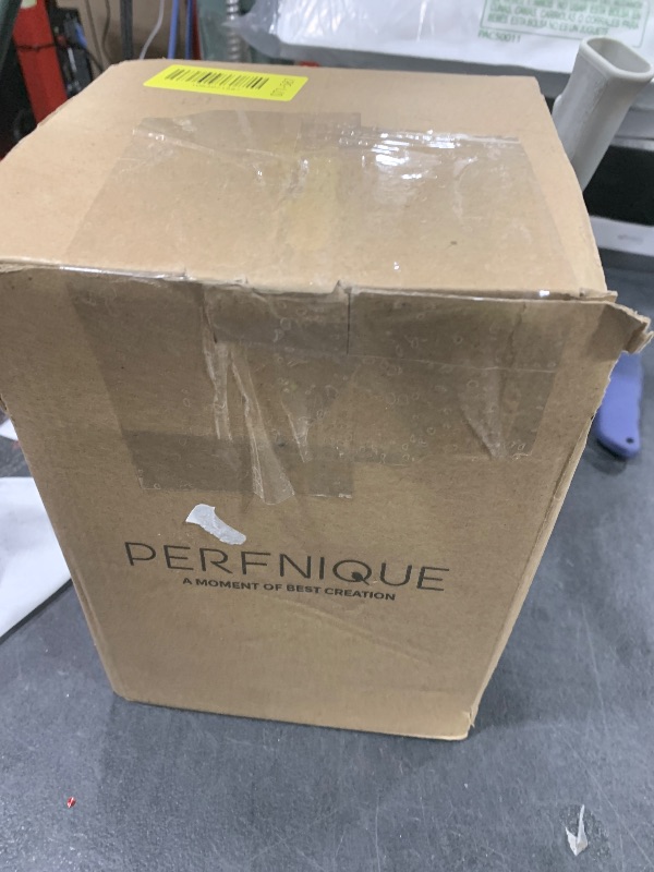 Photo 1 of PERFNIQUE Kitchen Vegetable Storage Container, Potato Onion Garlic Storage Bin Set of 3 for Countertop Pantry, Metal Canisters Organization Keeper Holder Tin with Aerating Holes and Lid (White)