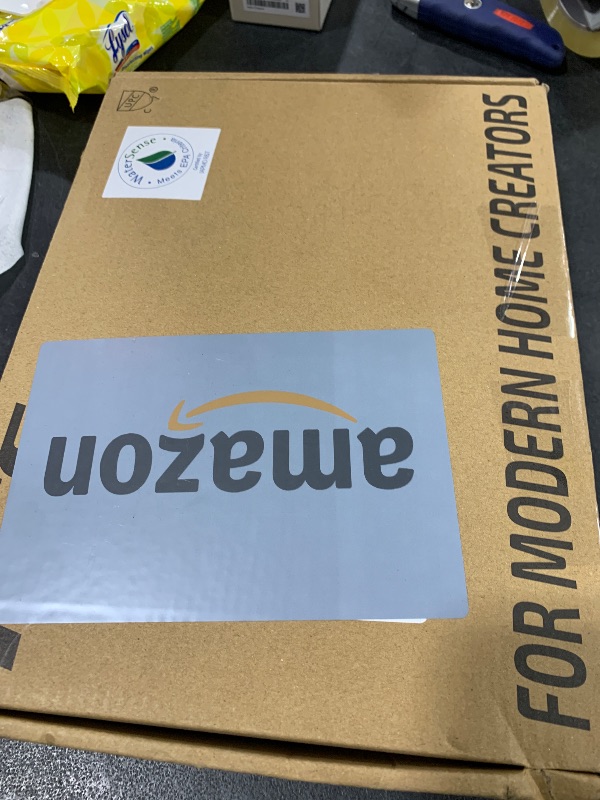 Photo 1 of 12-Inch Rectangle Rain Shower Head, KES Ultra-Thin High Pressure Rainfall Shower Heads, 300 Nozzles for Dense Water Flow, Full Body Waterfall Coverage, Wall or Ceiling Mount, Brushed Steel, J215F18-BS