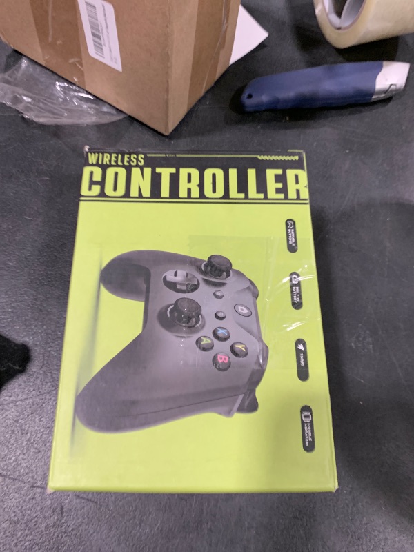 Photo 1 of IWGAME Wireless Controller for Xbox/PC, Support 3.5mm Audio Jack,Dual Vibration with Xbox One/Android/IOS/PC/X-One S/X, X-Series S/X (Black)