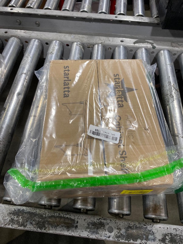 Photo 2 of STARLATTA 2 Pcs Cabinet Organizer Shelf, Stackable Kitchen Counter Shelves, Spice Rack,Countertop Organizers, Clear Plastic Storage Shelves Rack for Makeup,Bathroom,Cupboard,Desk,Pantry Organization