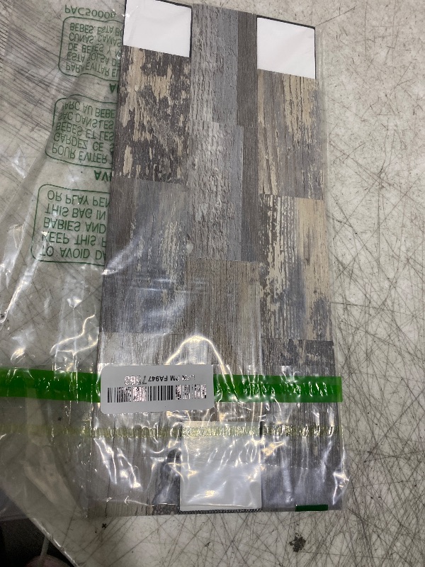 Photo 1 of 1-Pack Peel and Stick Tile Backsplash 12"X12" PVC Wall Tiles, Stick on Backsplash for Kitchen, Bathroom Tile, Fireplace Décor, Laundry Table, Stair Decals in Light Rustic