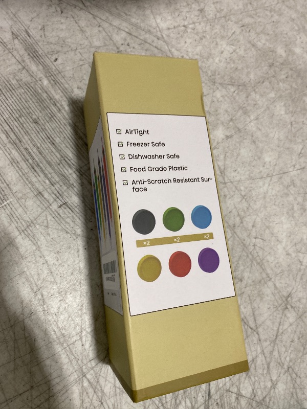 Photo 1 of 12 Pack REGULAR MOUTH Mason Jar Lids for Ball, Kerr and More - Multicolor Plastic Storage Caps for Mason Jars, Canning Jars - Leakproof, Dishwasher Safe & Food Grade