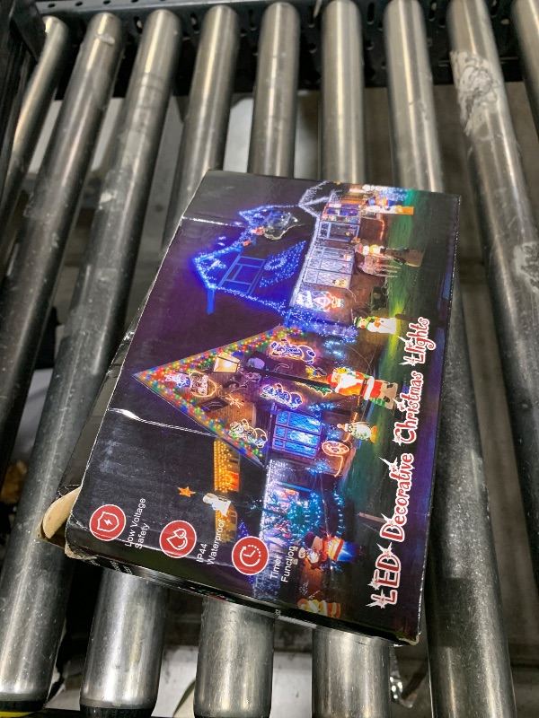 Photo 1 of 106 FT Christmas Lights Outdoor, 972 LED Waterproof Outside Christmas Lights Plug in, Connectable 8 Modes Hanging Fairy Lights with 216 Drops for House Eaves Yard Patio Wedding Decoration, Warm White