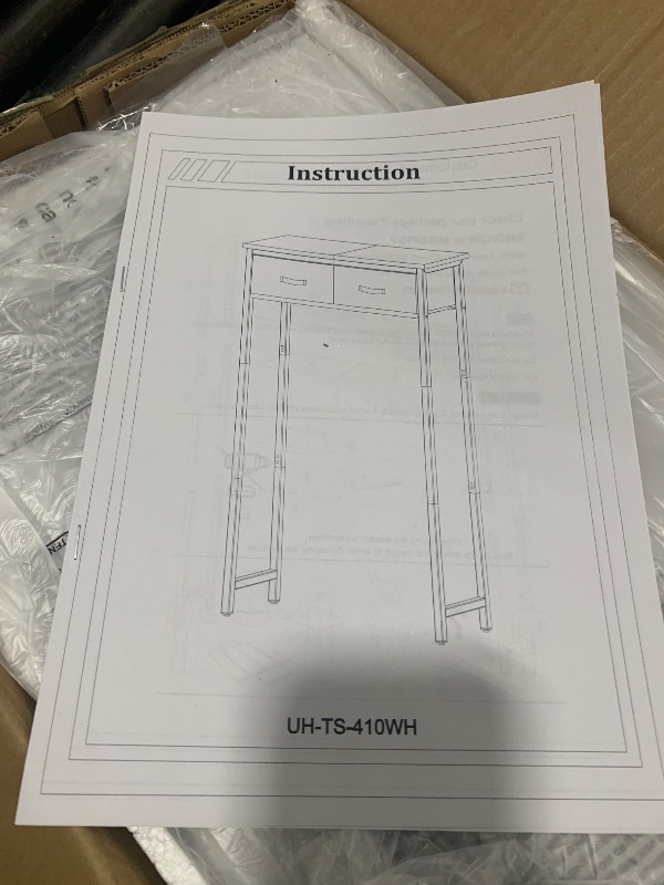 Photo 1 of  MOHOPE 2-Tier Over The Toilet Storage with 2 Fabric Drawers, Freestanding Above The Toilet Storage Cabinet, Space Saver Metal Over Toilet Bathroom Organizer Shelf for Small Space, White 