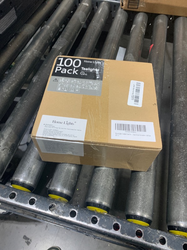 Photo 1 of HomeLights Unscented Tealight Candles - 100 Pack, 8hr Smokeless White Votive Candles for Shabbat, Weddings, Home Decor