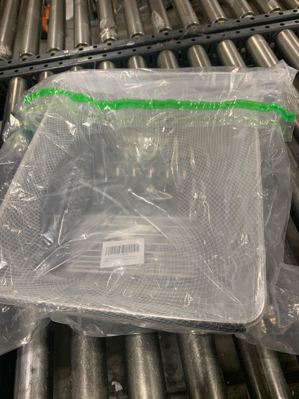 Photo 1 of  Stainless Steel Dish Drying Rack(15.2"L X 13"W X 5.8"H), Expandable Fruit & Vegetable Drain Rack over Sink, Dish Drainer Rack in Sink, with Stainless Steel Utensil Holder & Silicone Mat(16") 