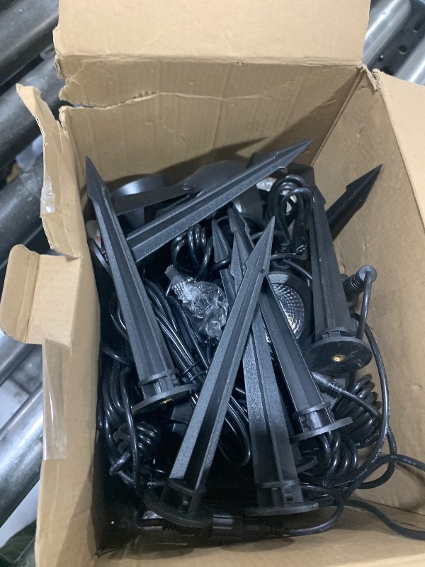 Photo 1 of  RGBW Color Changing Landscape Lighting,12V Low Voltage Landscape Lights Spotlights with Transformer Remote Control Decorative for Garden, Yard, Lawn, Pool, 44ft Cable(6-in-1) 