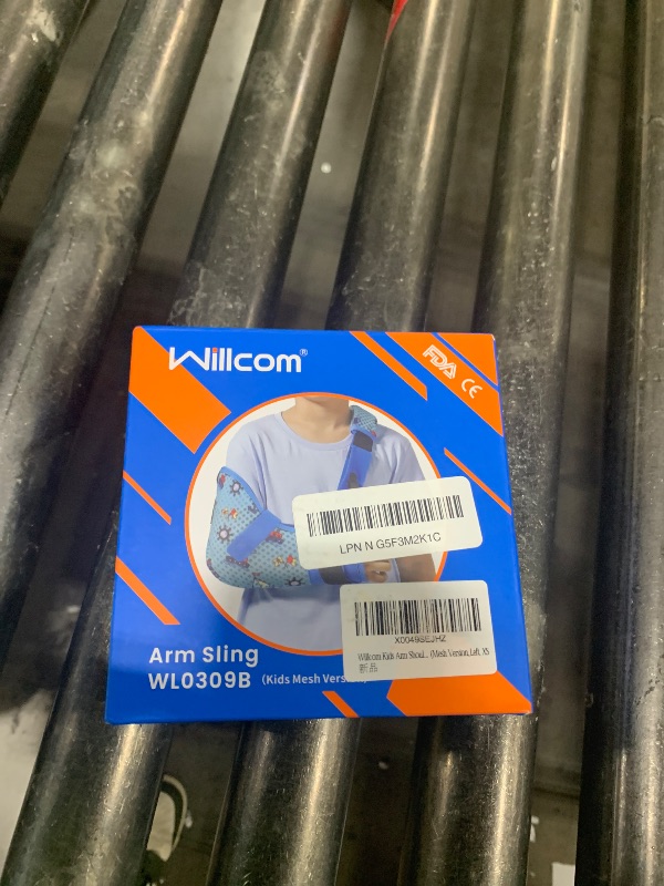 Photo 1 of  Kids Arm Shoulder Sling with Waist Strap, Immobilizer Brace Support for Broken Arm, Collarbone, Elbow, Wrist (Mesh Version,Left, XS, 22.5-26 inch) 