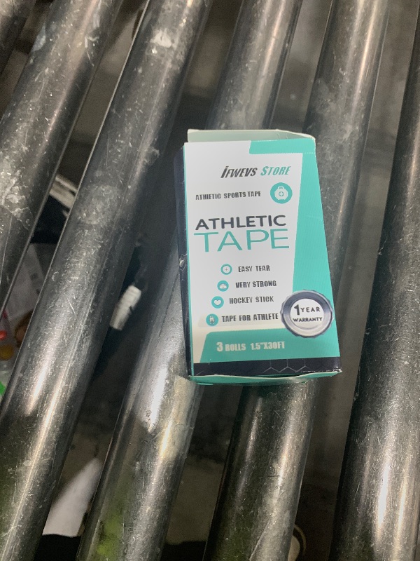 Photo 1 of (3 Pack) White Athletic Sports Tape, Very Strong Easy Tear No Sticky Residue Tape for Athlete & Sport Trainers & First Aid Injury Wrap,Suitable for Bats,Tennis,Gymnastics & Boxing?1.5in X 35ft?