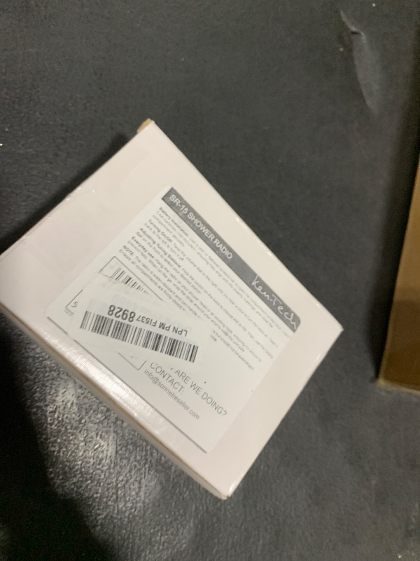 Photo 1 of Ken-Tech Shower Radio - Includes Carrying or Hanging Strap. Portable Design Perfect for Bathroom, Kitchen, and Outdoor. Built in Speaker, Battery Operated Radio