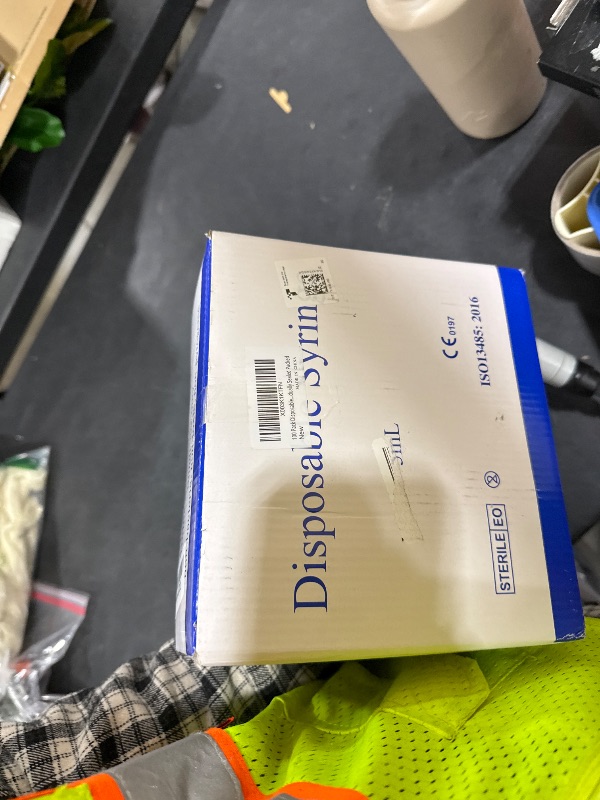 Photo 1 of 100 Pack Disposable 5ml/cc Lab Syringes with 22Ga 1.25 Inch Needle Luer Lock, Individually Sealed Packed