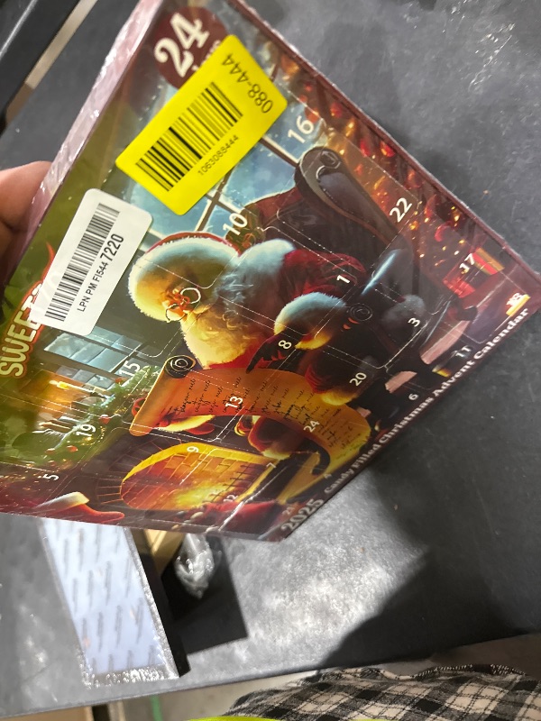 Photo 1 of 2025 Christmas Candy Santa Advent Calendar, 24-Day Countdown with Festive Gummies Inside, Individually Wrapped Pieces, 10.16 Ounces