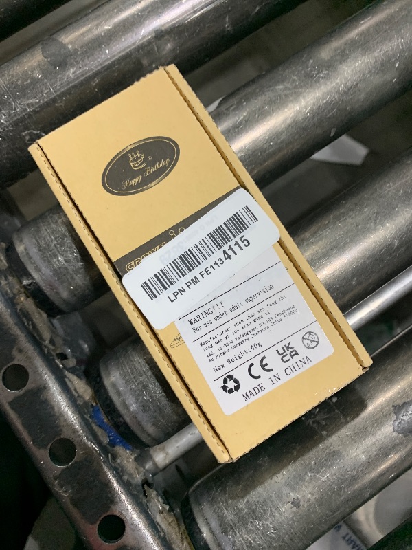 Photo 1 of 18th Birthday Candles for Cake, Number 18 Gold Candles with Crown, 3D Design Birthday Cake Topper for Boy Girl Women Men Birthday Party Wedding Anniversary Celebration Decorations Supplies