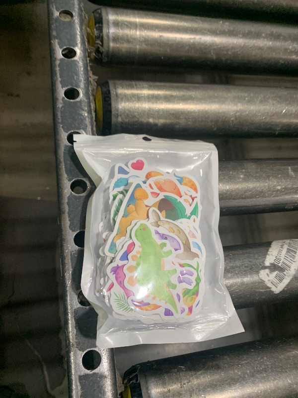 Photo 1 of 100 PCS Watercolor Dinosaur Stickers, Baby Dino Party Favors Birthday Party Supplies Hatching Soon Dinosaur Baby Shower Watercolor Decorations
