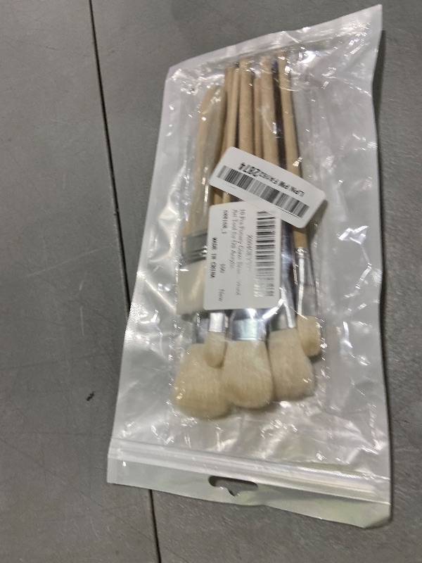 View 2 of 10 Pcs Pottery Glaze Brushes Mop Brush for Acrylic Ceramic Brushes Set Watercolor Paintbrush Painting Goat Hair Blending Brush Underglaze Paintbrush for Pottery Wool Art Tool for Oil Acrylic
