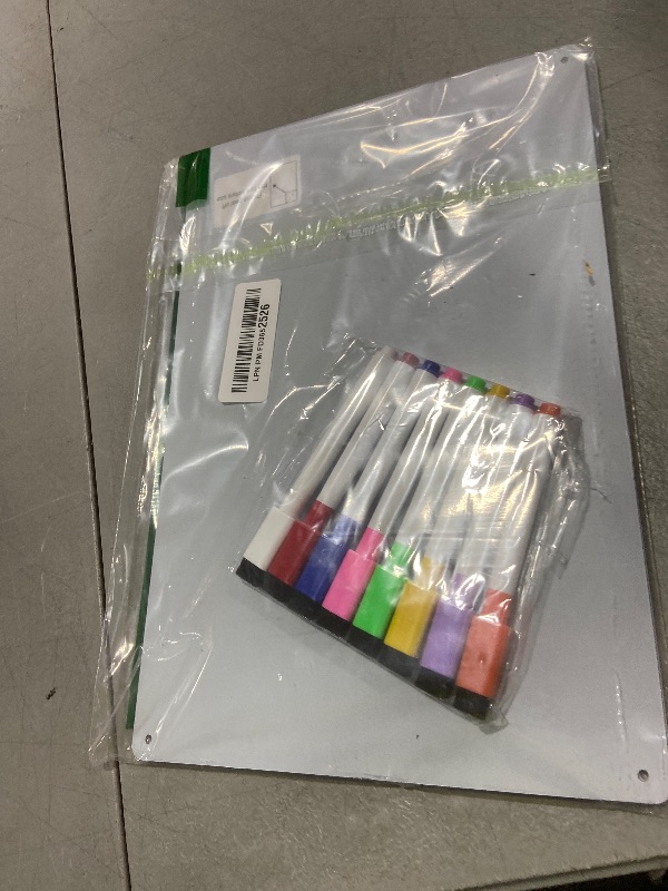 Photo 1 of 2 Pack 12''*8'' Acrylic Magnetic Whiteboard for Fridge, Clear Dry Erase Menu Board for Refrigerator with 8 Markers, Magnetic Planning Board for to Do List/Shopping List, Meal Planner for Kitchen