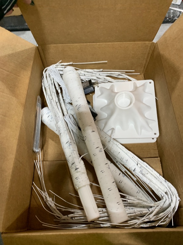 Photo 1 of 2-Pack 4FT Lighted Birch Tree for Indoor Christmas Decorations Outdoor, Higher Size, Timer Function Birch Christmas Tree with 96 LED Warm White Lights for Home Decor Bedroom Thanksgiving Party Garden