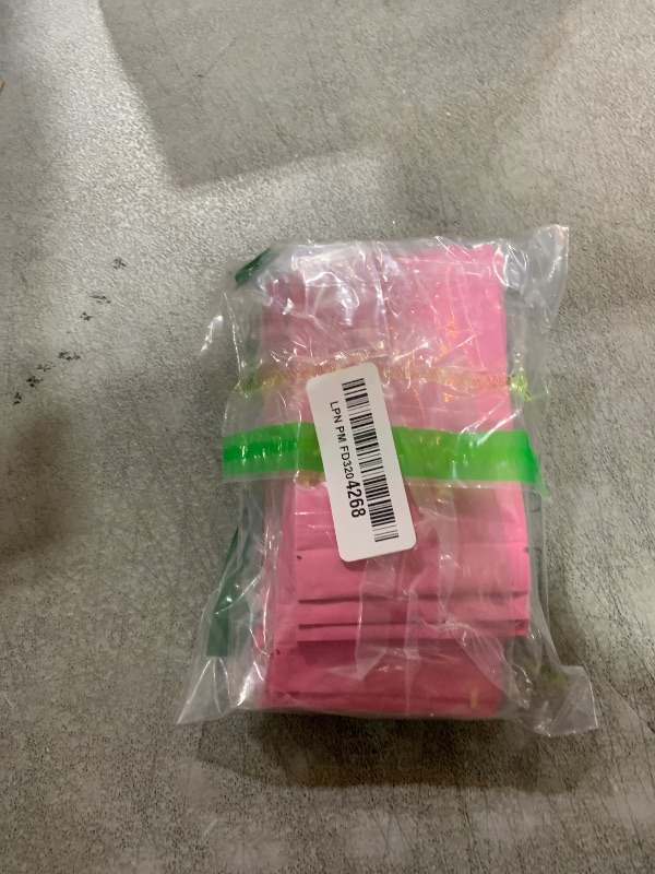 Photo 1 of 100 Pieces Resealable Mylar Bags, Small Holographic Packaging Bags, Smell Proof Mylar Bags for Food Storage/Jewelry/Eyelash for Small Business (Pink, 3x4.7 Inch)