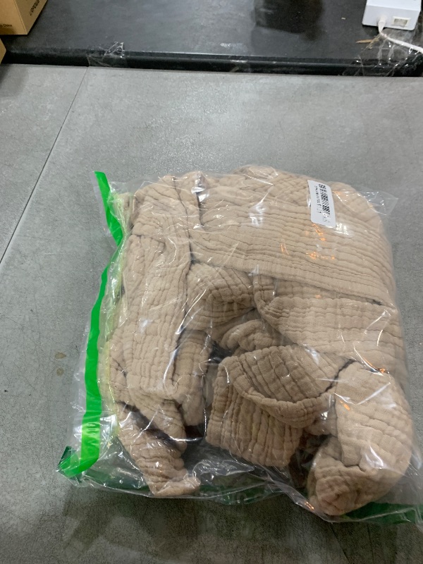 Photo 1 of 100% Cotton Blanket Large 50"x 70", 6 Layers Muslin Blankets, Cooling and Soft Throw Blanket for Bed and Couch, Breathable Quilt Bedspread, Gauze Bedding for Adults, Oatmeal, Beige Linen