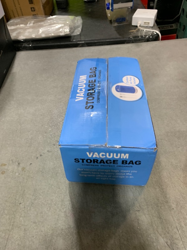 Photo 1 of 12 Pack Travel Vacuum Storage Bags with Rechargeable Wireless Electric Pump for Luggage, Suitcase, Carry-on Size Vacuum Seal Compression Space Saver Bags for Clothes and Clothing Travel