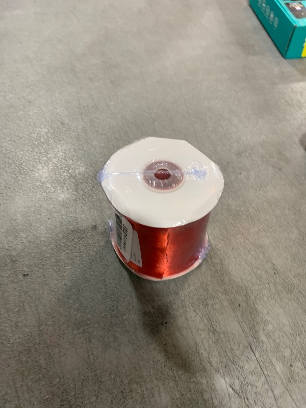 Photo 1 of 3" Wide x 25 Yards Single Face Polyester Satin Ribbon, Satin Ribbon for Crafts, Gift, Hair Bows, Wedding Party Decoration, Bow Making & Other Projects (Red)