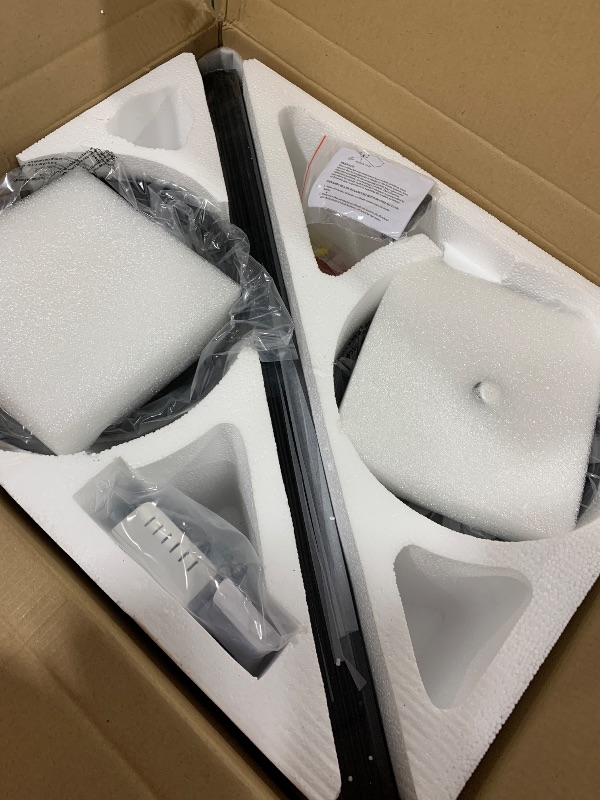 Photo 1 of 48 Inch Flush Mount Ceiling Fan no Light, Black Ceiling Fan with Remote, 6-Speeds, Quiet Reversible DC Motor, Indoor/Outdoor Ceiling Fans without Lights for Patio, Living Room, Bedroom