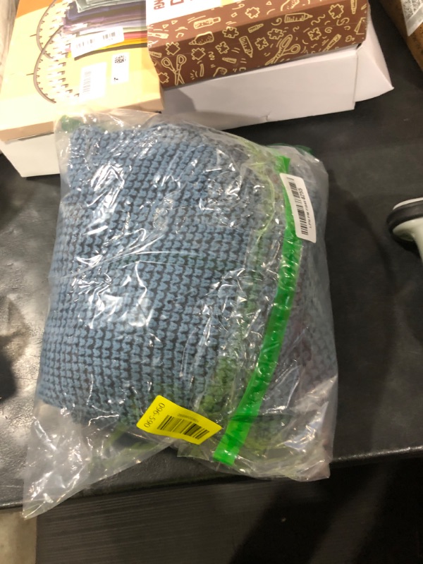 Photo 1 of Sidefeel Women's Fall Winter Hooded Cardigan Oversized Open Front Chunky Knit Plaid Sweaters Outwear Sky Blue Medium