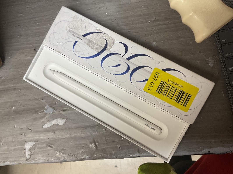 Photo 3 of Apple Pencil Pro: Latest Model - Device Compatibility Check Required - Pixel-Perfect Precision, Tilt and Pressure Sensitivity, Perfect for Note-Taking, Drawing, and Art. Charges and Pairs Magnetically