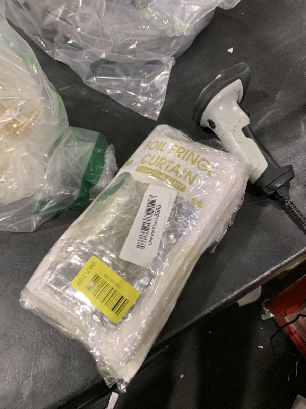 Photo 1 of 10 Pack Silver Backdrop Curtain 3.2ft x 8.2ft Metallic Tinsel Foil Fringe Curtains Photo Booth Background for Birthday Party Decoration Baby Shower Engagement Wedding Christmas Decoration (Silver)