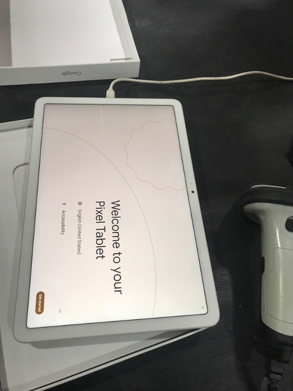 Photo 1 of Google Pixel Tablet - Android Tablet with 11-Inch Screen and Extra-Long Battery Life - Porcelain - 8 GB RAM - 128 GB ***PARTS ONLY**** **