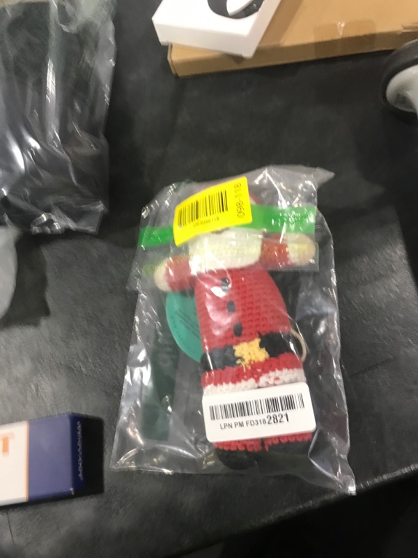 Photo 1 of Pebble | Handmade Santa Rattle - Red | Crochet | Fair Trade | Pretend | Imaginative Play | Christmas | Holiday | Machine Washable